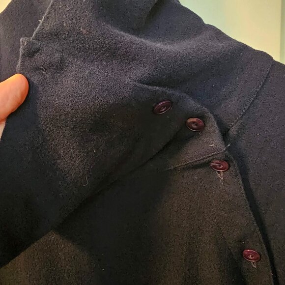 Timeless Vintage Canadian Holt Renfrew Blue Wool Tunic/Dress - Picture 4 of 13